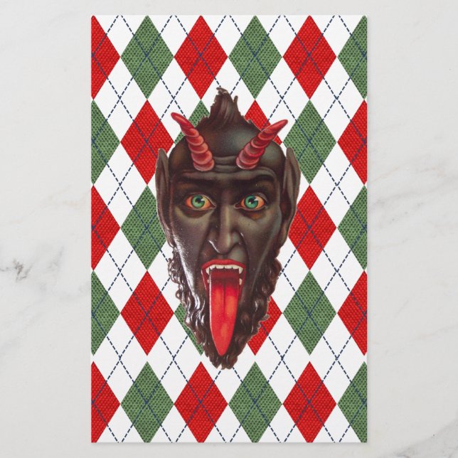Lámina plaid navidades krampus (Anverso)