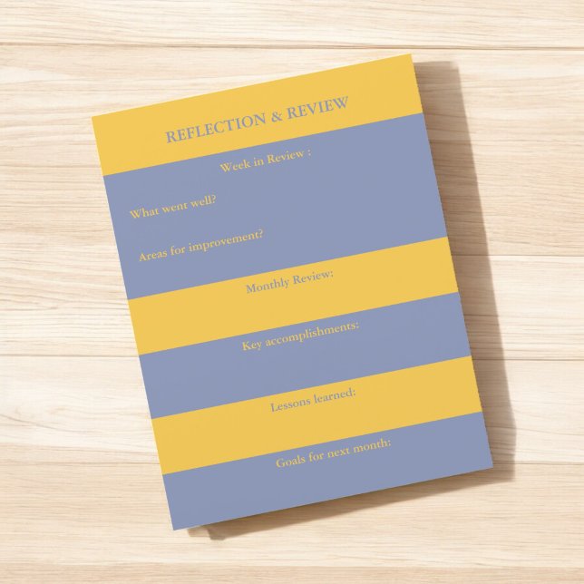 Lámina Planificador práctico de reflexión y revisión para (Subido por el creador)