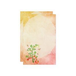 Lámina Planta de tomates y abejas 3