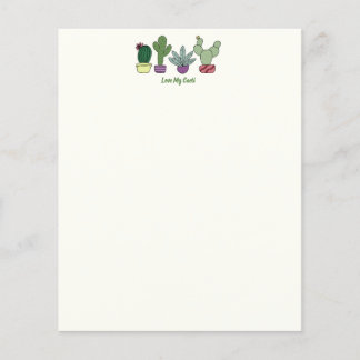 Lámina Plantas Cute Cactus Potted Aman Mi Cacti