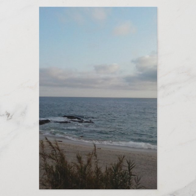 Lámina playa solitaria (Anverso)