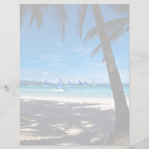 Lámina Playas tropicales White Beach Boracay Philippine