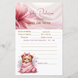 Lámina Podemos esperar a Baby Shower Rosa