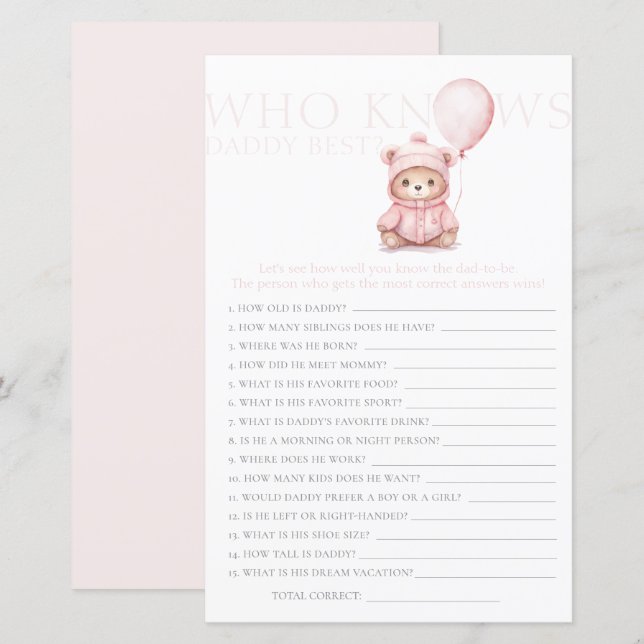 Lámina Podemos esperar a la partida de Baby Shower de Chi (Anverso / Reverso)