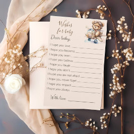 Lámina Podemos esperar ansiosamente los deseos del oso de