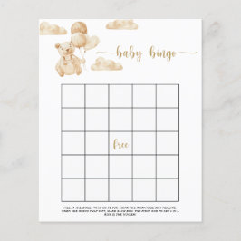 Lámina Podemos esperar con ansiedad el juego de bingo de