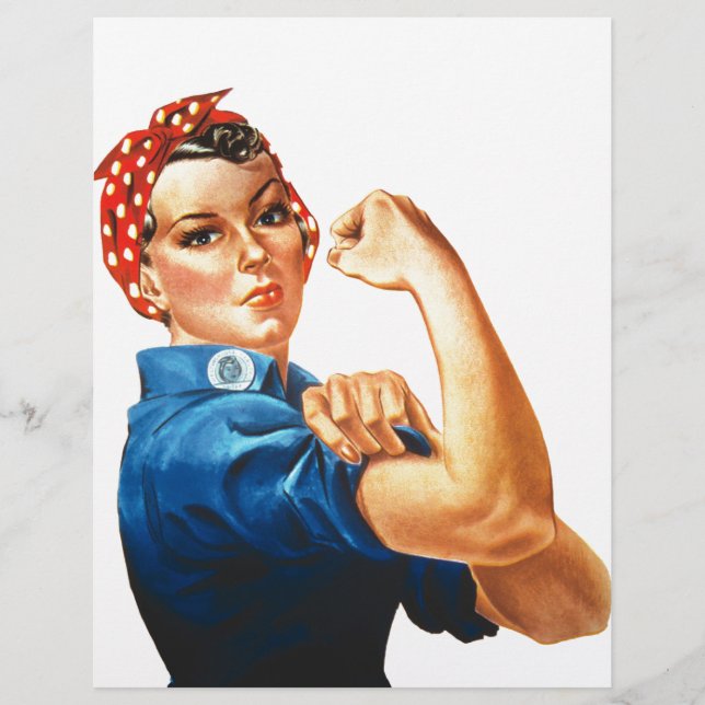 Lámina Podemos lograrlo, Rosie the Riveter Women Power (Anverso)