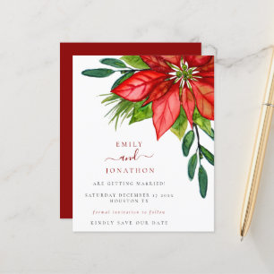 Lámina Poinsettia, Boda de Navidades de presupuesto, salv