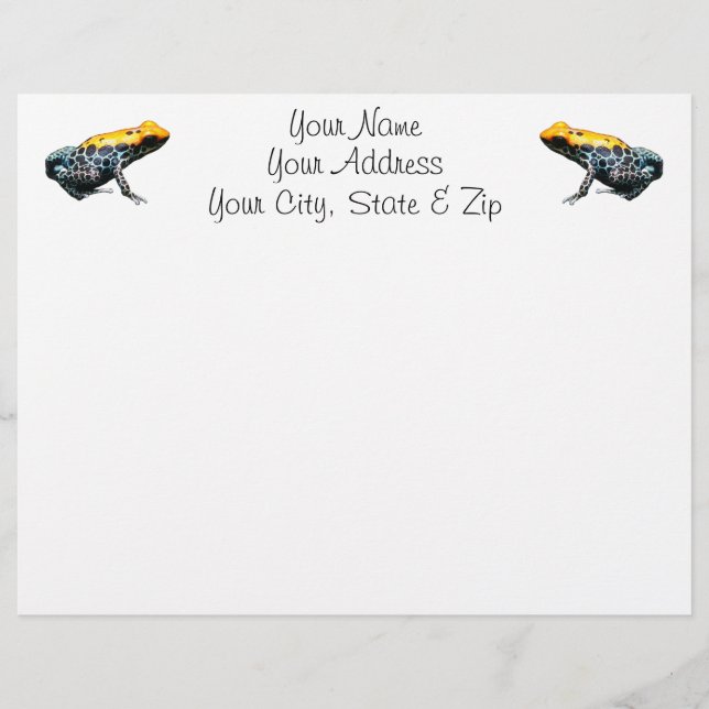 Lámina Poison Dart Frog (Anverso)