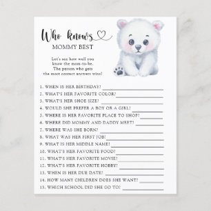 Lámina Polar Teddy Bear - Quién conoce mejor a mamá