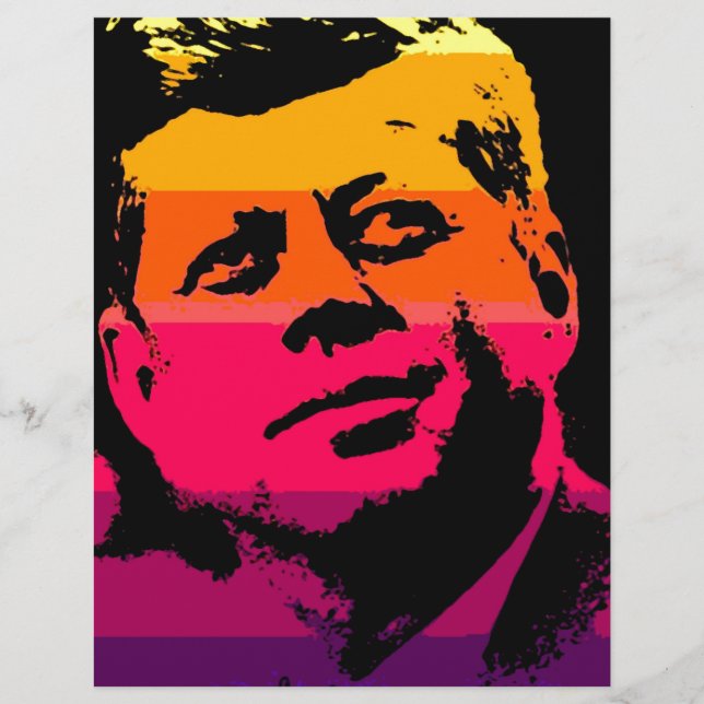 Lámina Pop Art Jack JFK John F. Kennedy (Anverso)