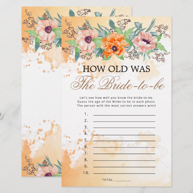 Lámina Popaca la edad del futuro juego de novias (Anverso / Reverso)