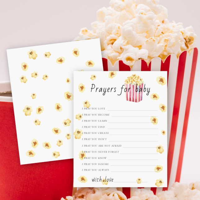 Lámina Popcorn baby ducha orando para el bebé (Subido por el creador)