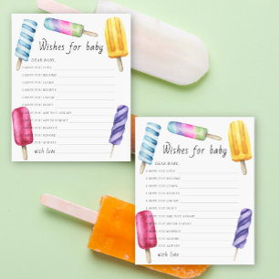 Lámina Popsicle - juego Fiesta deseos de juego de bebé