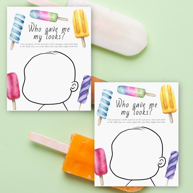 Lámina Popsicle - ¿Quién me dio mi apariencia de bebé? (Subido por el creador)