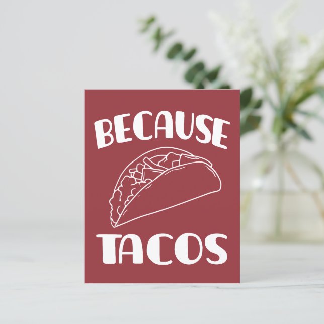 Lámina Porque los tacos (Anverso de pie)