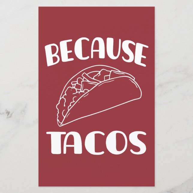 Lámina Porque los tacos (Anverso)