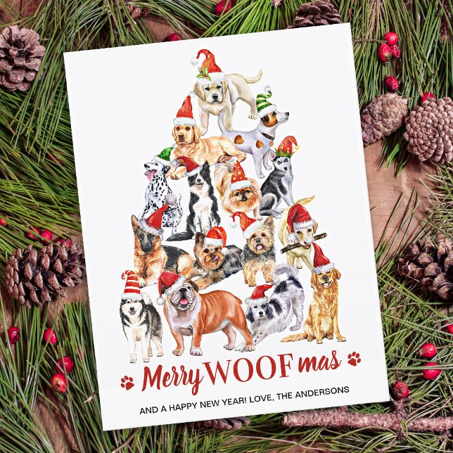 Lámina Postal de Navidades del amante de los cerezos Woof (Subido por el creador)