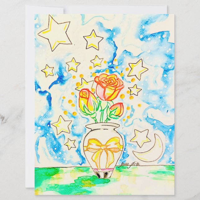Lámina Póster de Rosa (Anverso)