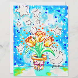 Lámina Póster de Tulipanes