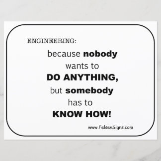 Lámina Poster - Ingeniería sabe cómo