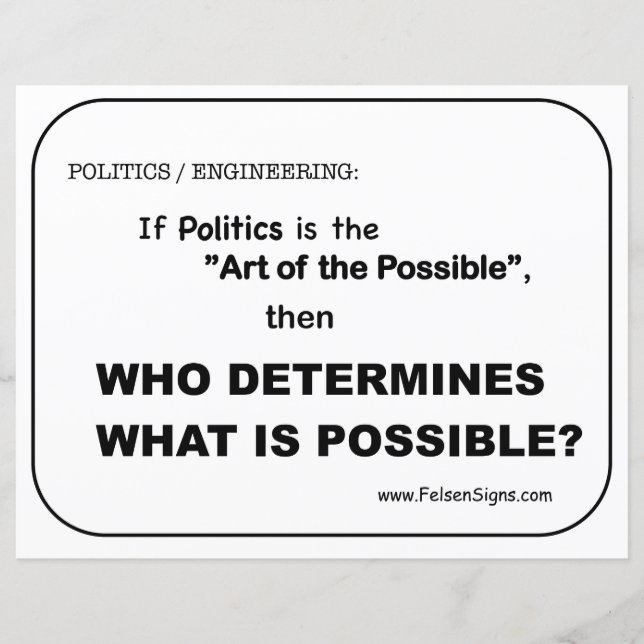 Lámina Poster - Política / Posible (Anverso)