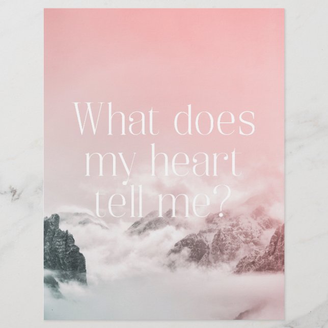 Lámina Poster self love Follow your heart (Anverso)