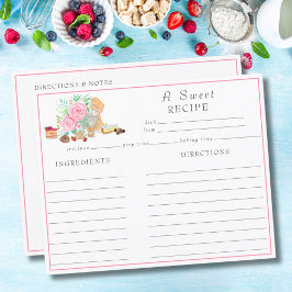 Lámina Postres acuáticas con mezclador y receta de Rosas