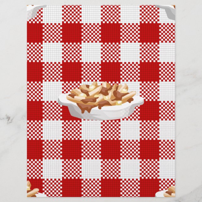 Lámina poutina de plaid (Anverso)