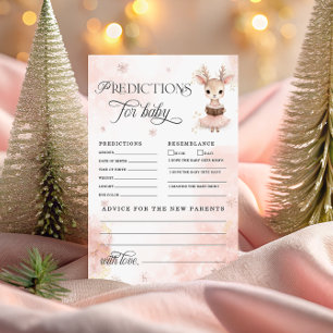 Lámina Predicción de ciervo para bebé de invierno para ta