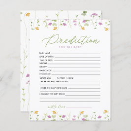 Lámina Predicción de flores silvestres amarillas rosadas 