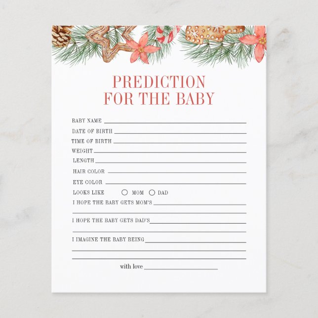 Lámina Predicción de los Navidades dulces de cookie para  (Anverso)