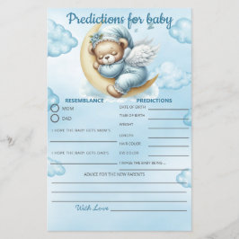 Lámina Predicción de osito de peluche para juegos de Baby