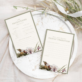 Lámina Predicción y consejo de Baby Shower en el otoño