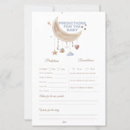 Lámina Predicción y consejo de Dreamy Over the Moon blue