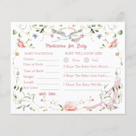 Lámina Predicciones de Baby Shower de la cinta Stork Wild