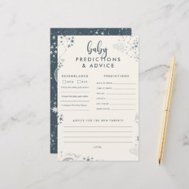 Lámina Predicciones de Baby Shower de la noche de las est