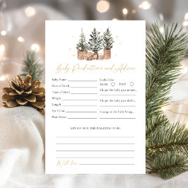 Lámina Predicciones de bebes de invierno y juego de ducha