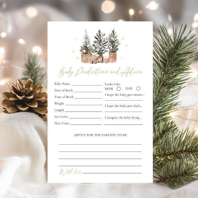 Lámina Predicciones de bebes de invierno y juego de ducha (Subido por el creador)