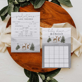 Lámina Predicciones de bingo de juegos Baby Shower de dob