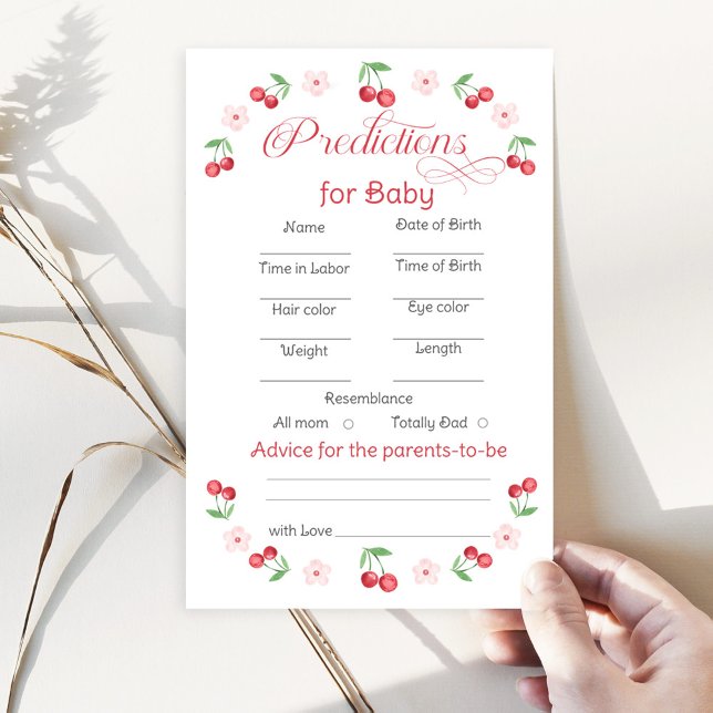 Lámina Predicciones de cerezo para el bebé y consejos par (Subido por el creador)