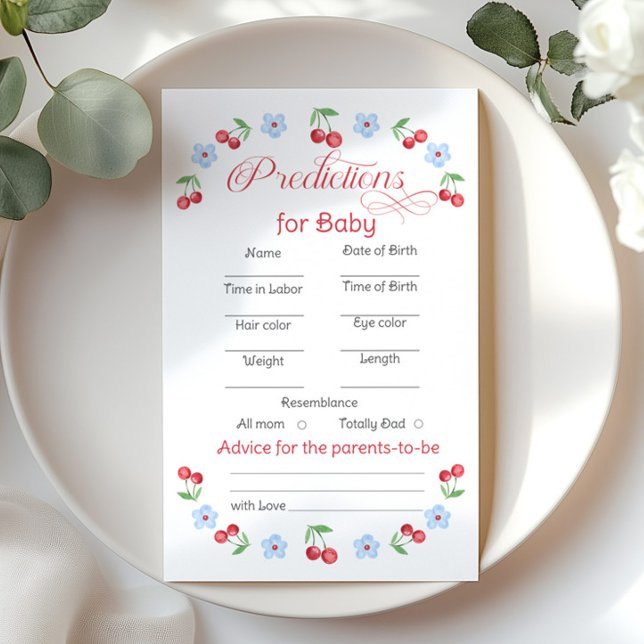 Lámina Predicciones de cerezo para el bebé y consejos par (Subido por el creador)