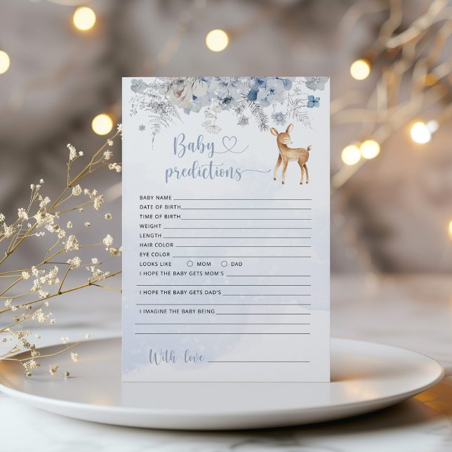 Lámina Predicciones de ciervos bebés azules de invierno p (Subido por el creador)