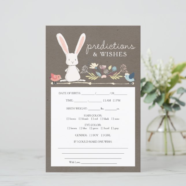 Lámina Predicciones de doble cara: un pequeño juego de be (Anverso de pie)