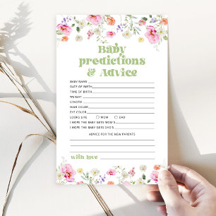 Lámina Predicciones de flores silvestres y consejos para