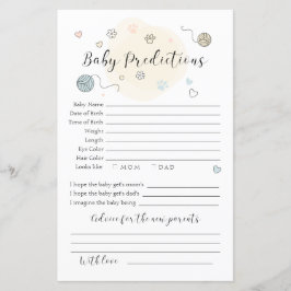 Lámina Predicciones de gatito juguetón para bebé