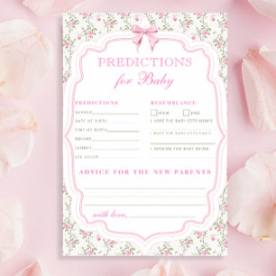 Lámina Predicciones de la Coquette Pink Bow Love Shack pa