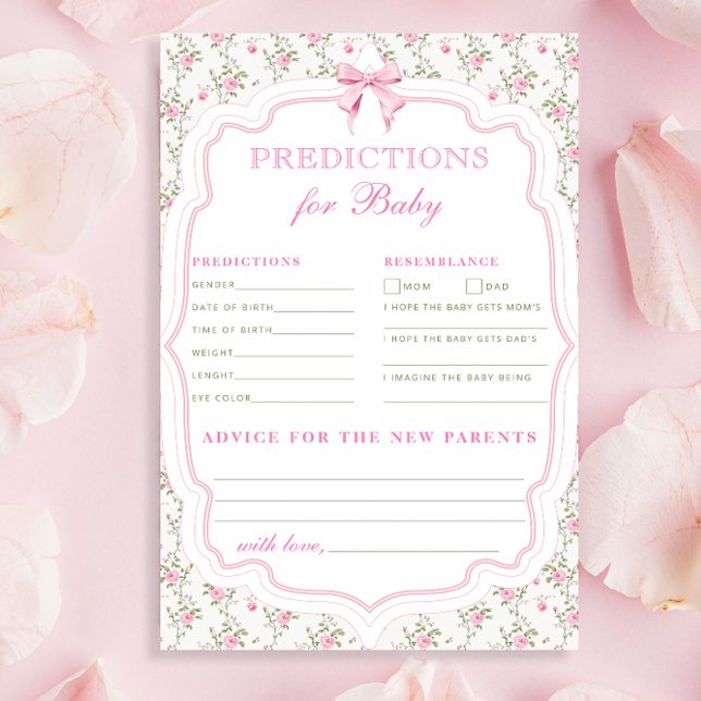 Lámina Predicciones de la Coquette Pink Bow Love Shack pa (Subido por el creador)