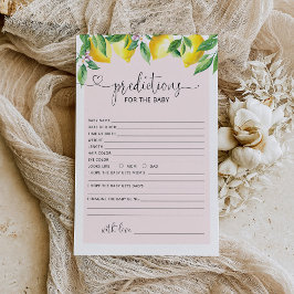 Lámina Predicciones de limón cítrico rosa para el bebé