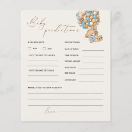 Lámina Predicciones de osito de peluche y juego Baby Show